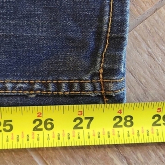 RSQ Melbourne Straight Leg Slightly Distressed Dark Blue Wash Jeans, 30x28 - Picture 5 of 11